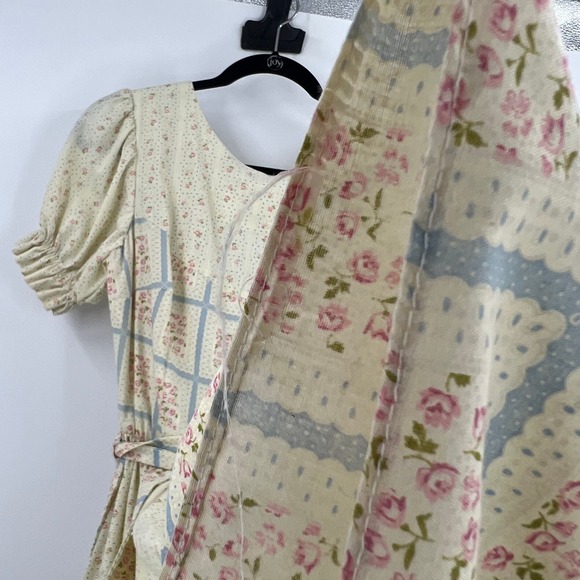 Vintage Western Fashions Prairie Calico Floral Square Dance Dress Layered 12 - Picture 13 of 13